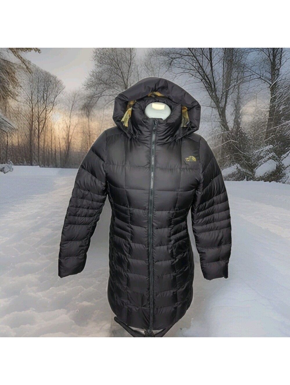 The North Face Metropolis Down Winter Parka Coat Women Medium Puffer Jacket Camo